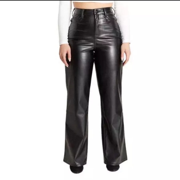 Dollhouse Vegan Leather Pants Sz 27 - Picture 1 of 6